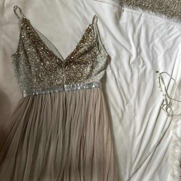 BHLDN Avery Beaded Sequin Bridesmaid Dress 6 - Picture 7 of 9